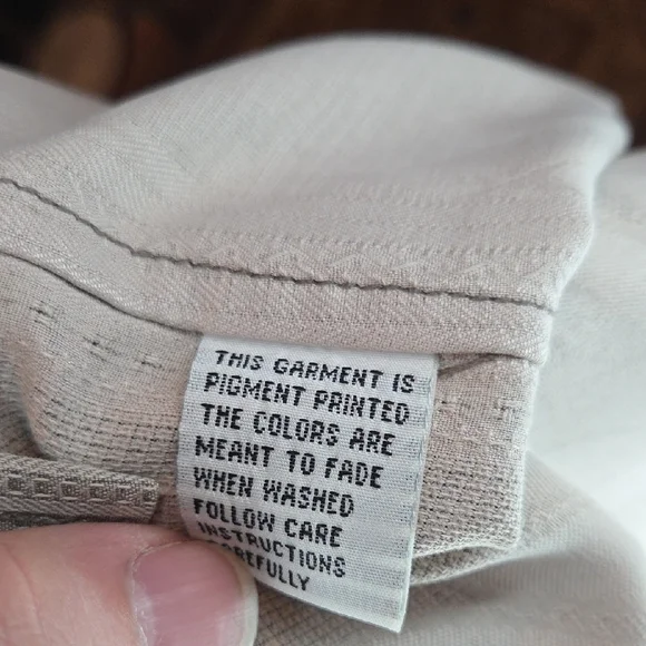 Tommy Bahama Leaf Patterned Grey Button Down Shirt, Medium - Picture 8 of 9